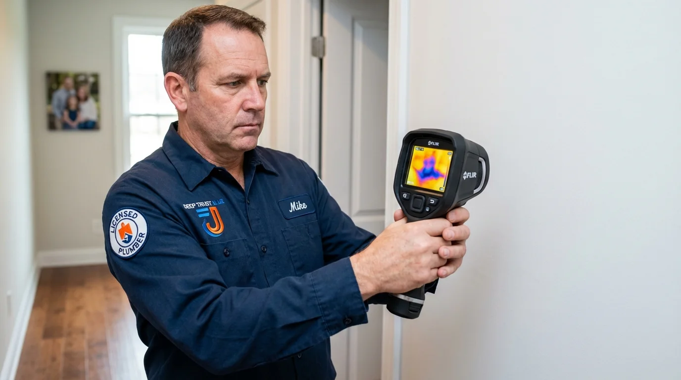 Thermal imaging leak detection by Johns Plumbing LLC in Verdi